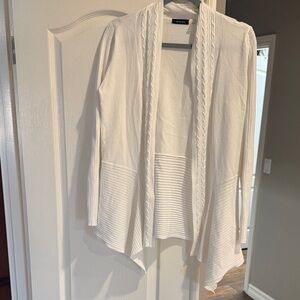 Chico's Cream Open Front Cardigan